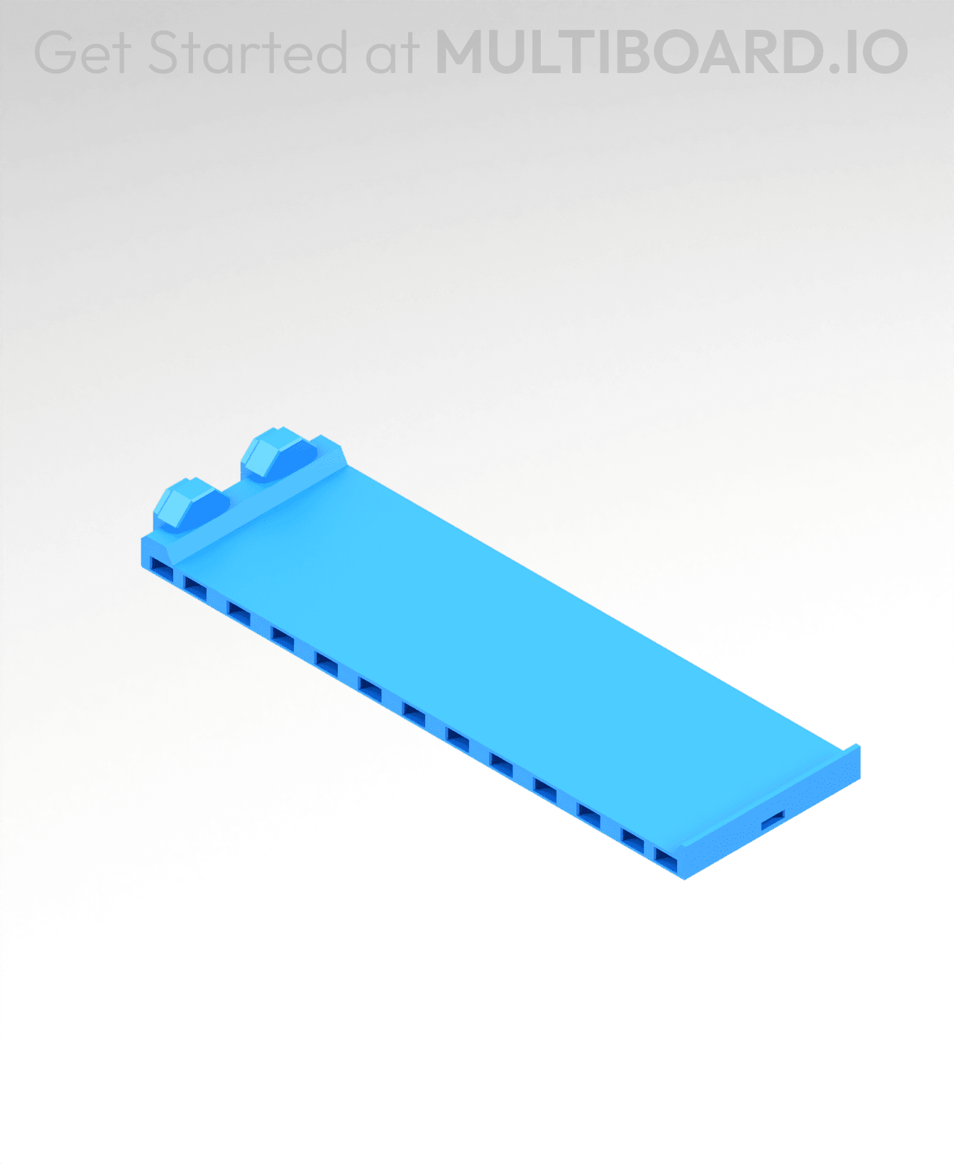 2x6 MU - Center Support - Modular Bolt-Locked Shelf 3d model