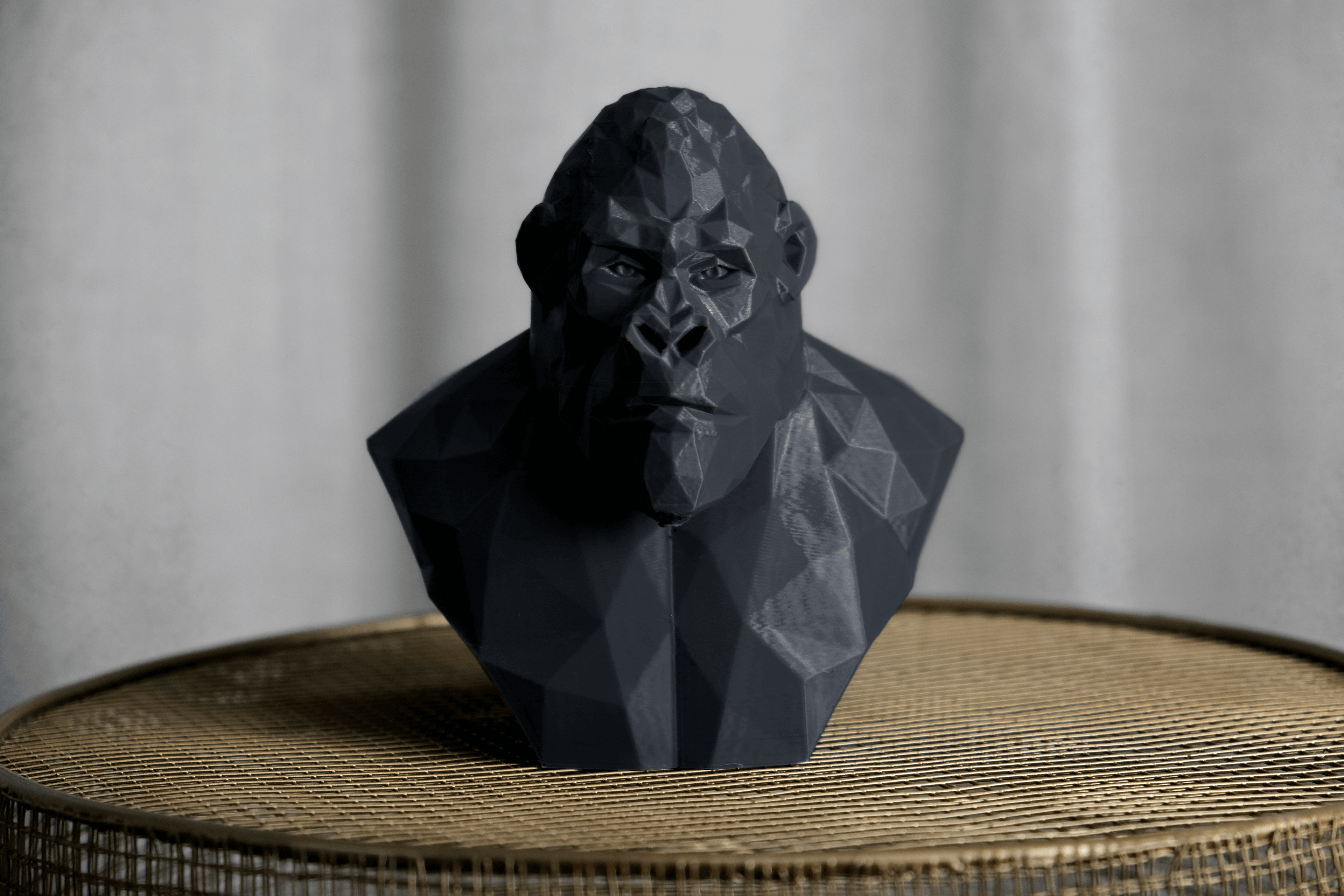 Geometric Gorilla Sculpture 3d model