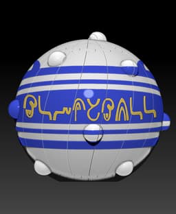 Blitzball Spiral Twist Fidget 3d model