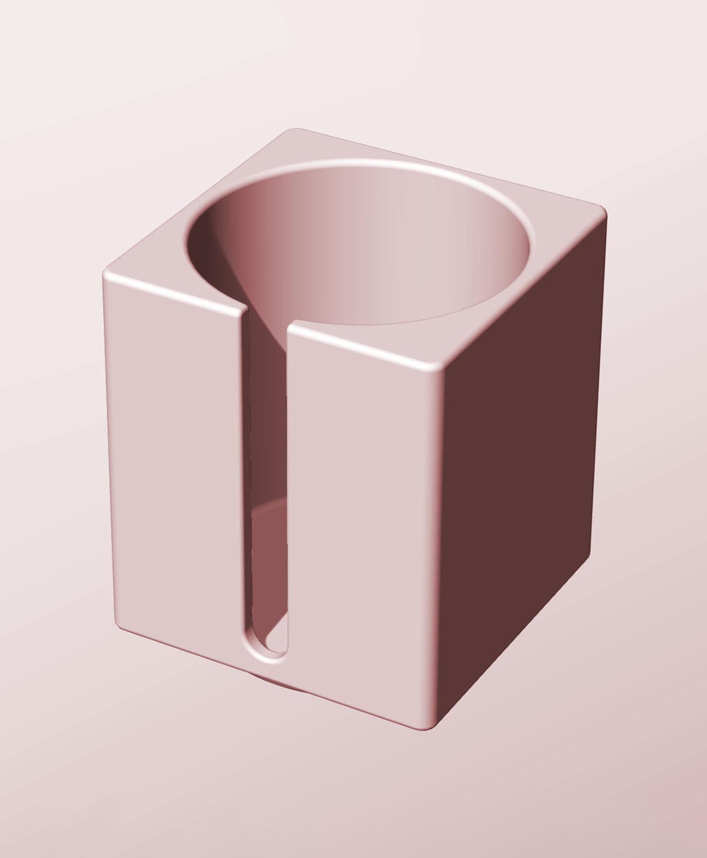 CS68-85-S Modular slotted component container modern decor 3d model
