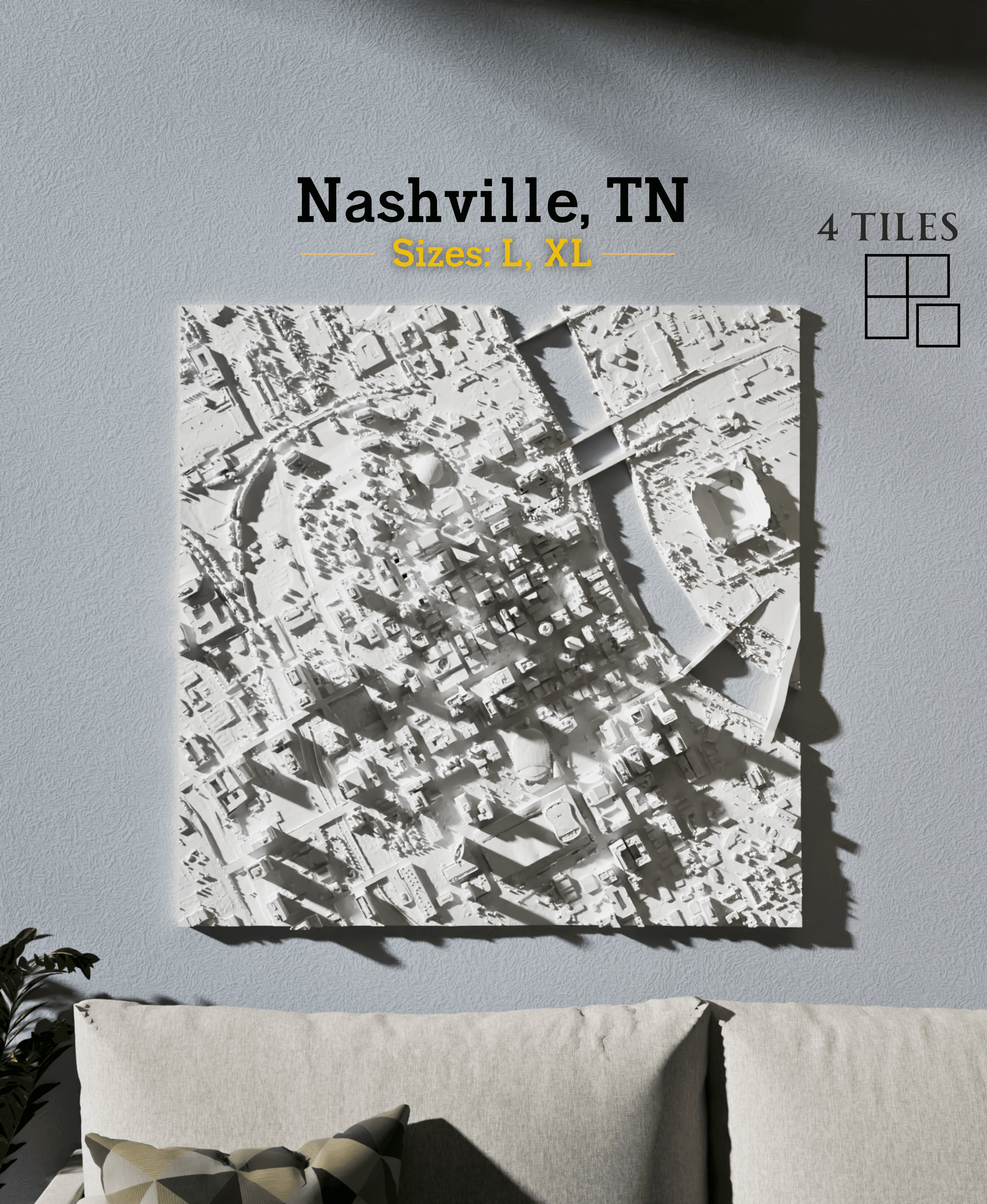 Nashville, TN - L & XL 3d model