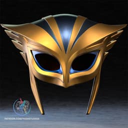 Hawkgirl Helmet 3D Printer STL File 3d model