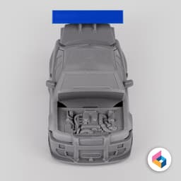 Nissan Skyline GT-R R34 – Foldable Model 3d model