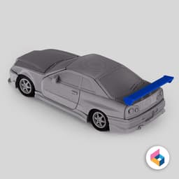 Nissan Skyline GT-R R34 – Foldable Model 3d model