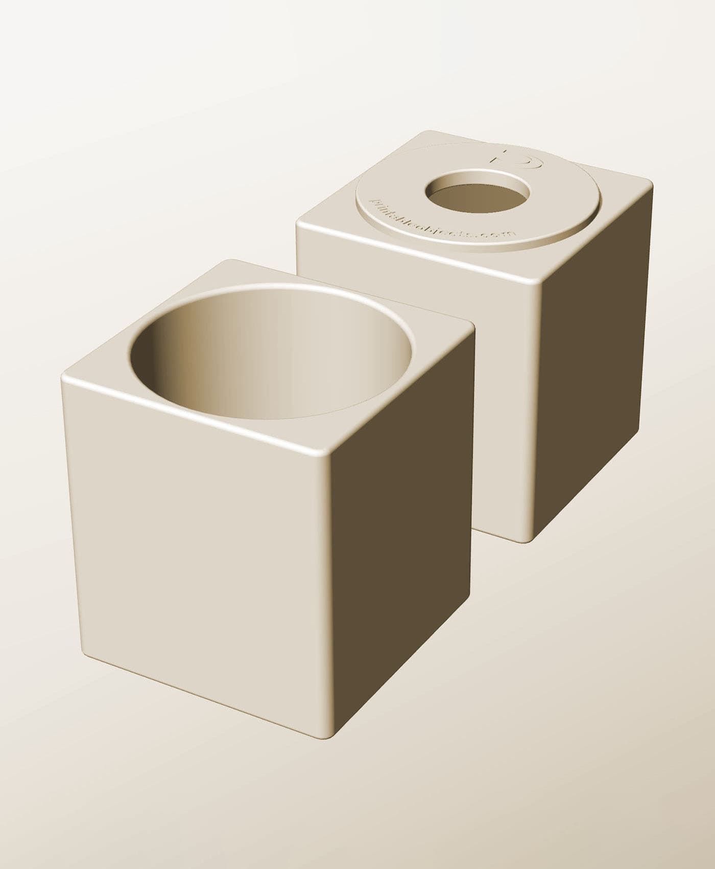 CS96-115-P Modular pierced component container modern decor 3d model