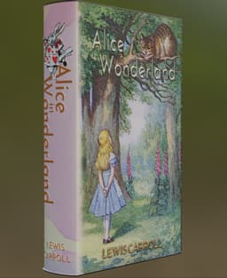 Alice in Wonderland - Book Litho 3d model