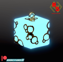 Shiekah Bomb Square 3d model