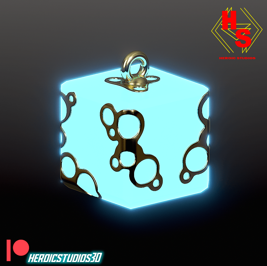 Shiekah Bomb Square 3d model