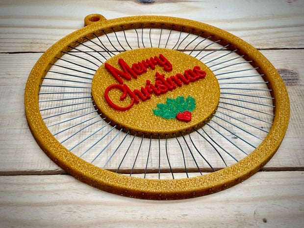 Hanging String Art Tree Decoration 3d model