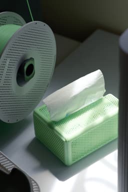 Hexagon Mesh Tissue Box ā Compact 3D Printed Design 3d model