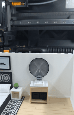 Bathroom Mirror - 1:24 Scale Miniature 3d model