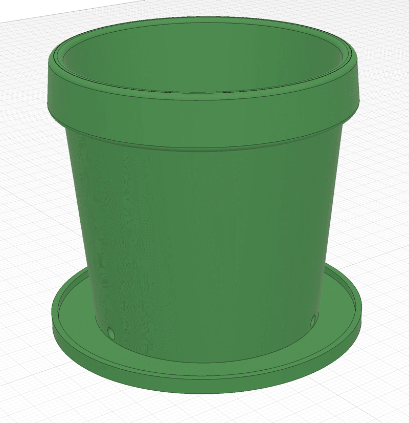 Simple planter pot 3d model