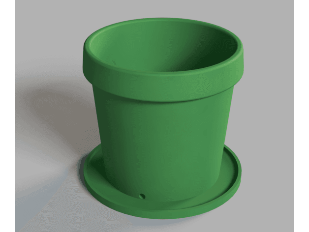Simple planter pot 3d model