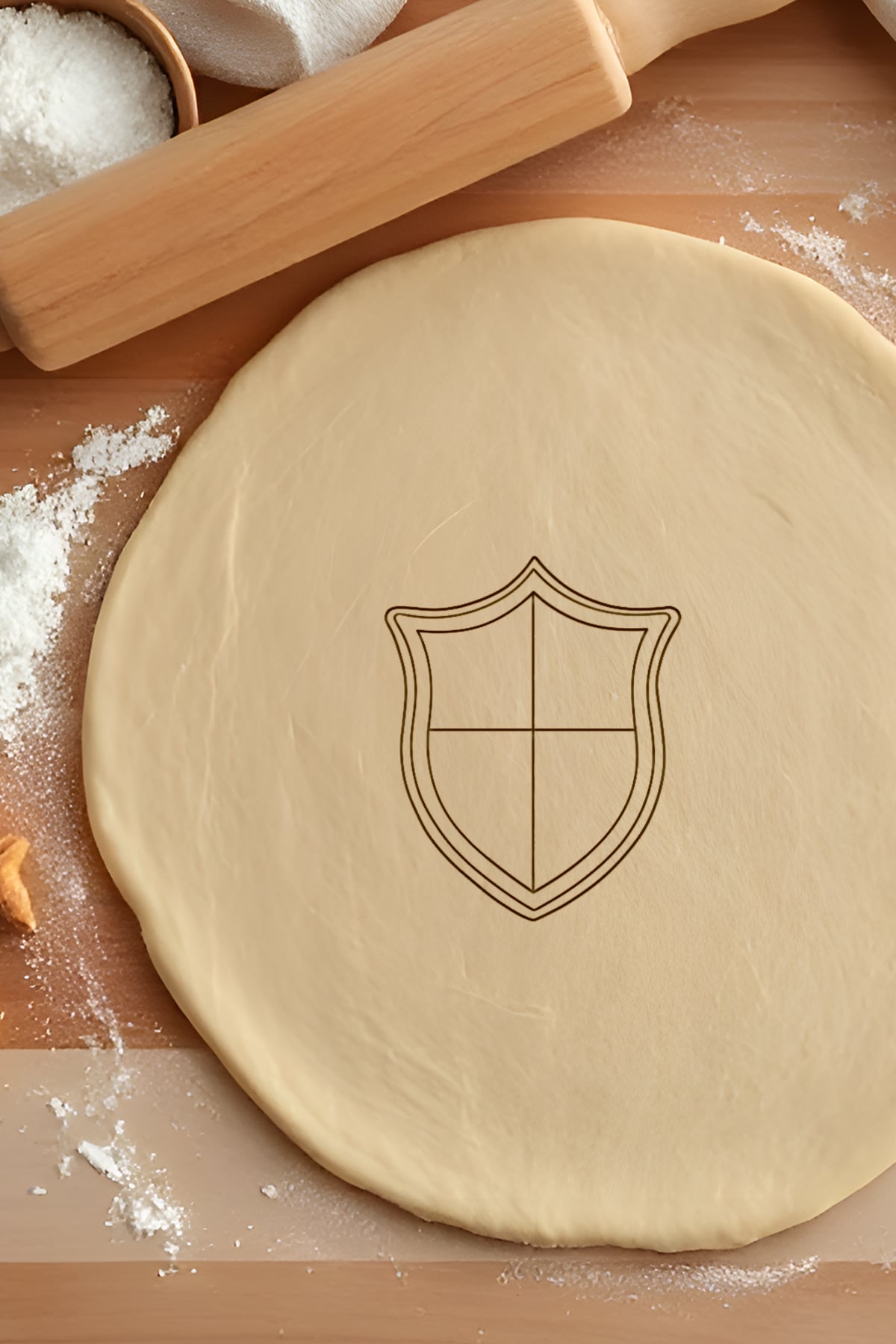 Shield Cookie Cutter, Biscuit Cutter 3d model