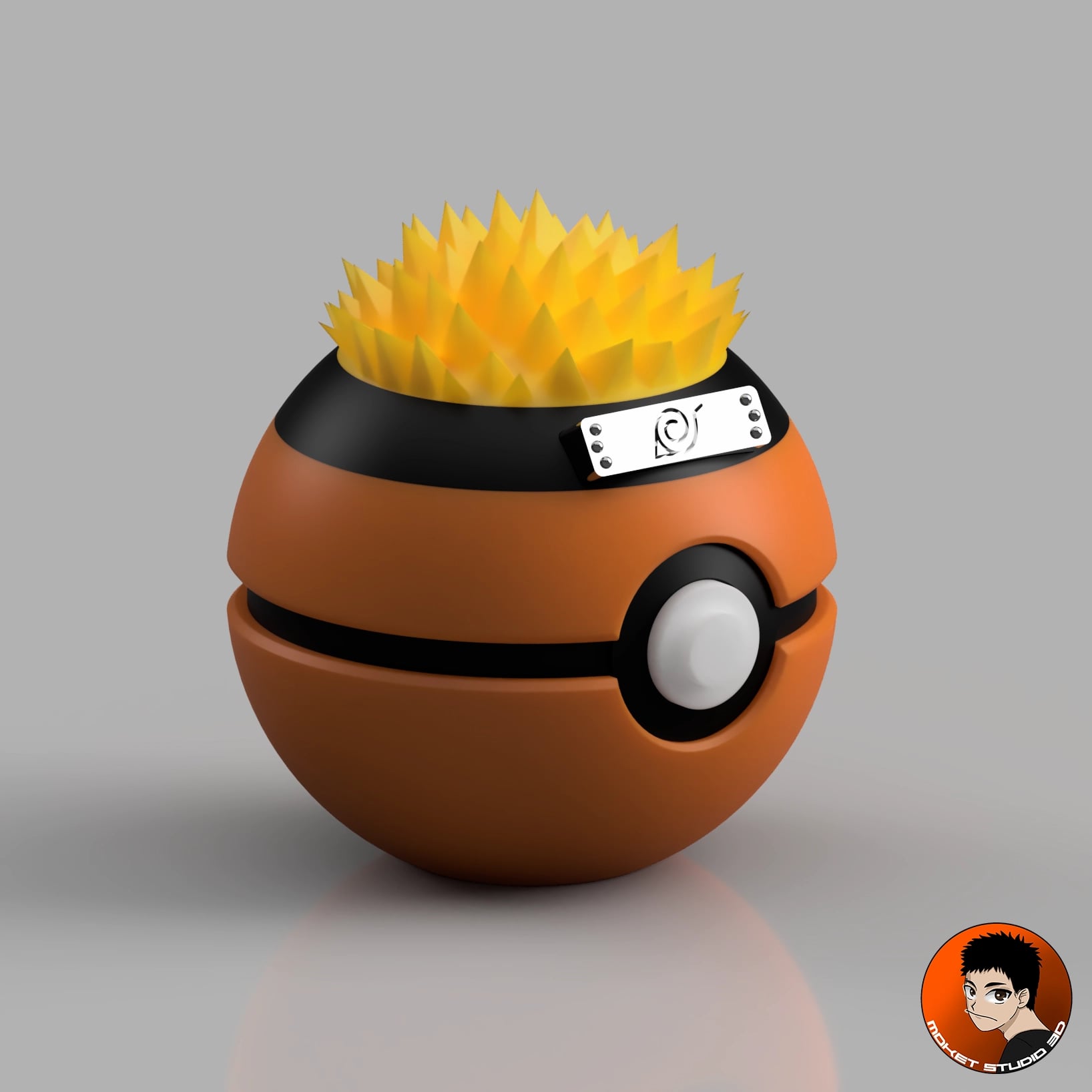 Pokeball Naruto 3d model
