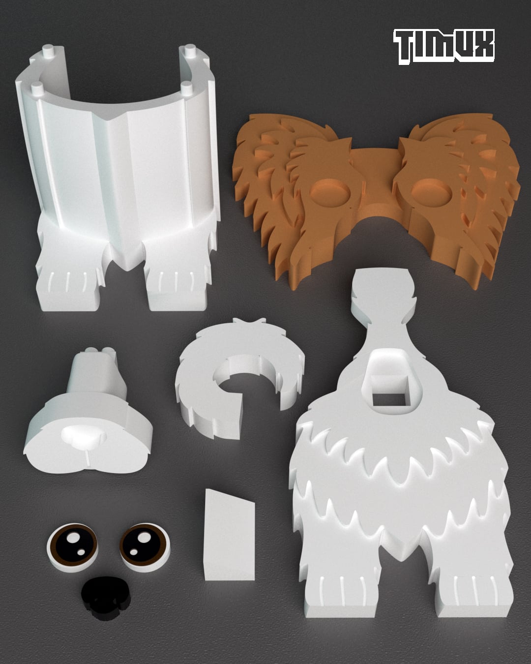 PAPILLON GLASSES HOLDER 3d model