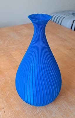 Vase with Embossed Splines 3d model