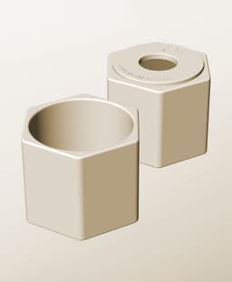 CH96-90-P Stacking pierced component box bin for makers 3d model