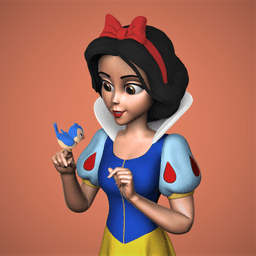 Snow White -Birdy 3d model