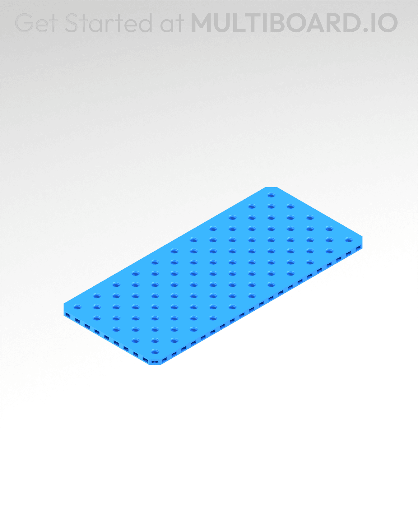 11x5 MU - Small Thread SU - MultiBoard Plate 3d model