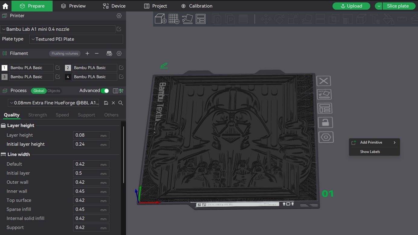 Darth Vader Holding Photo Frame of Vaders Starwars 3d model