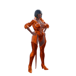Sexy Superhero Woman v2.0 3d model