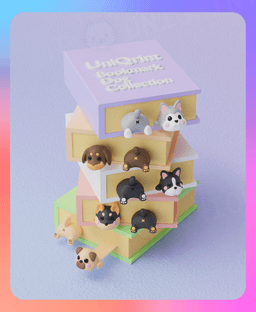 Animal Bookmark Dog Collection (Multicolor) 3d model