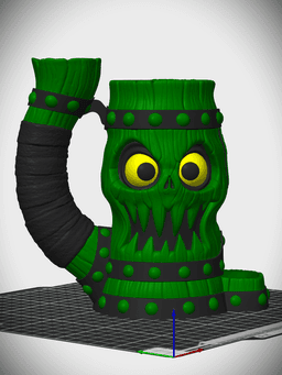 Spooky Monster Mug Dice Tower 3d model