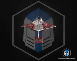 Delta 7 Jedi Starfighter Kit Card - 3D Print Files 3d model