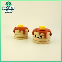 Breakfast Fidget Clicker Keychain Bundle 3d model