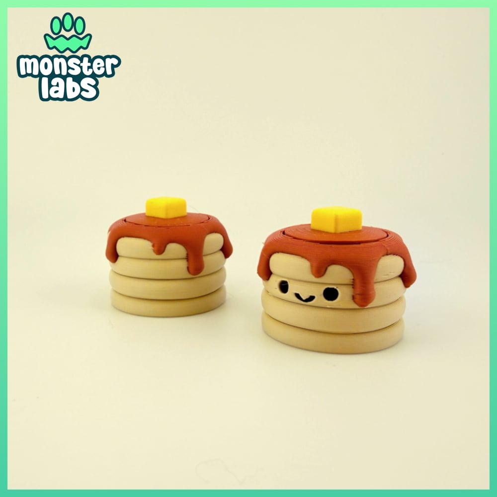 Breakfast Fidget Clicker Keychain Bundle 3d model