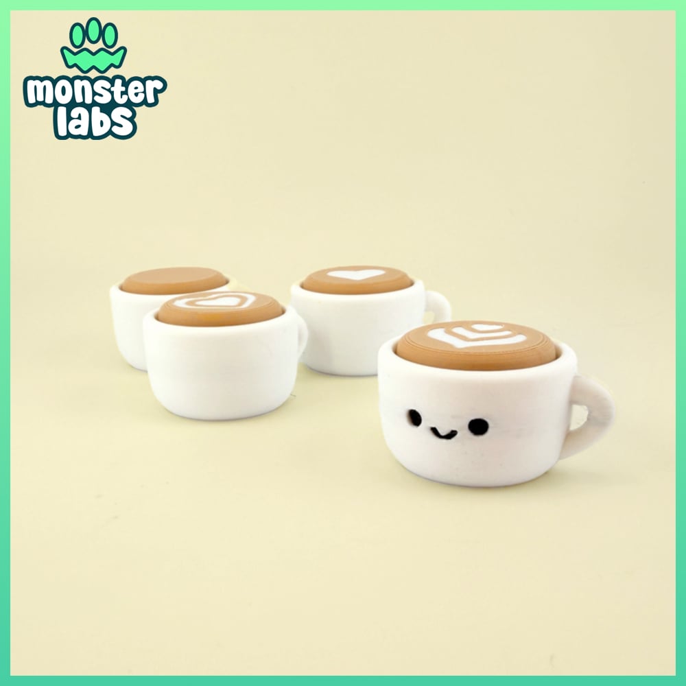 Breakfast Fidget Clicker Keychain Bundle 3d model