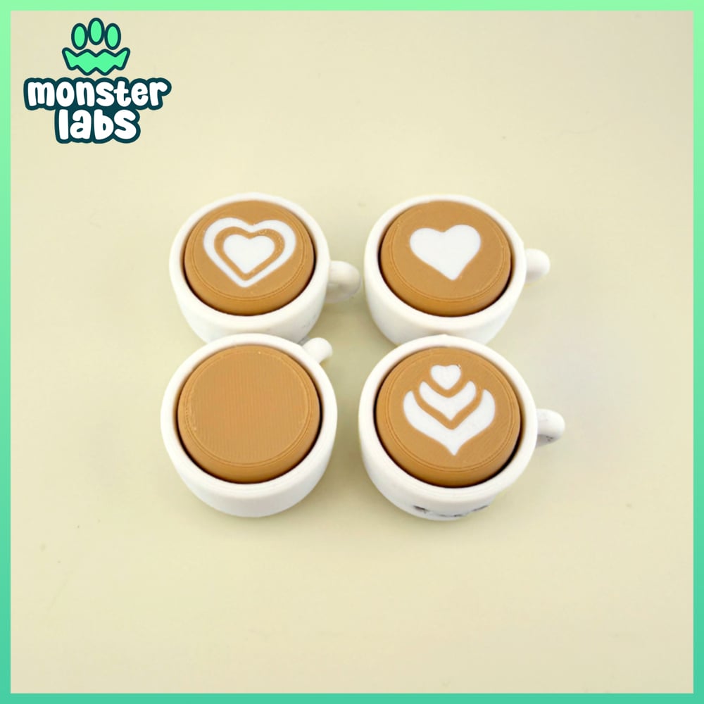 Breakfast Fidget Clicker Keychain Bundle 3d model