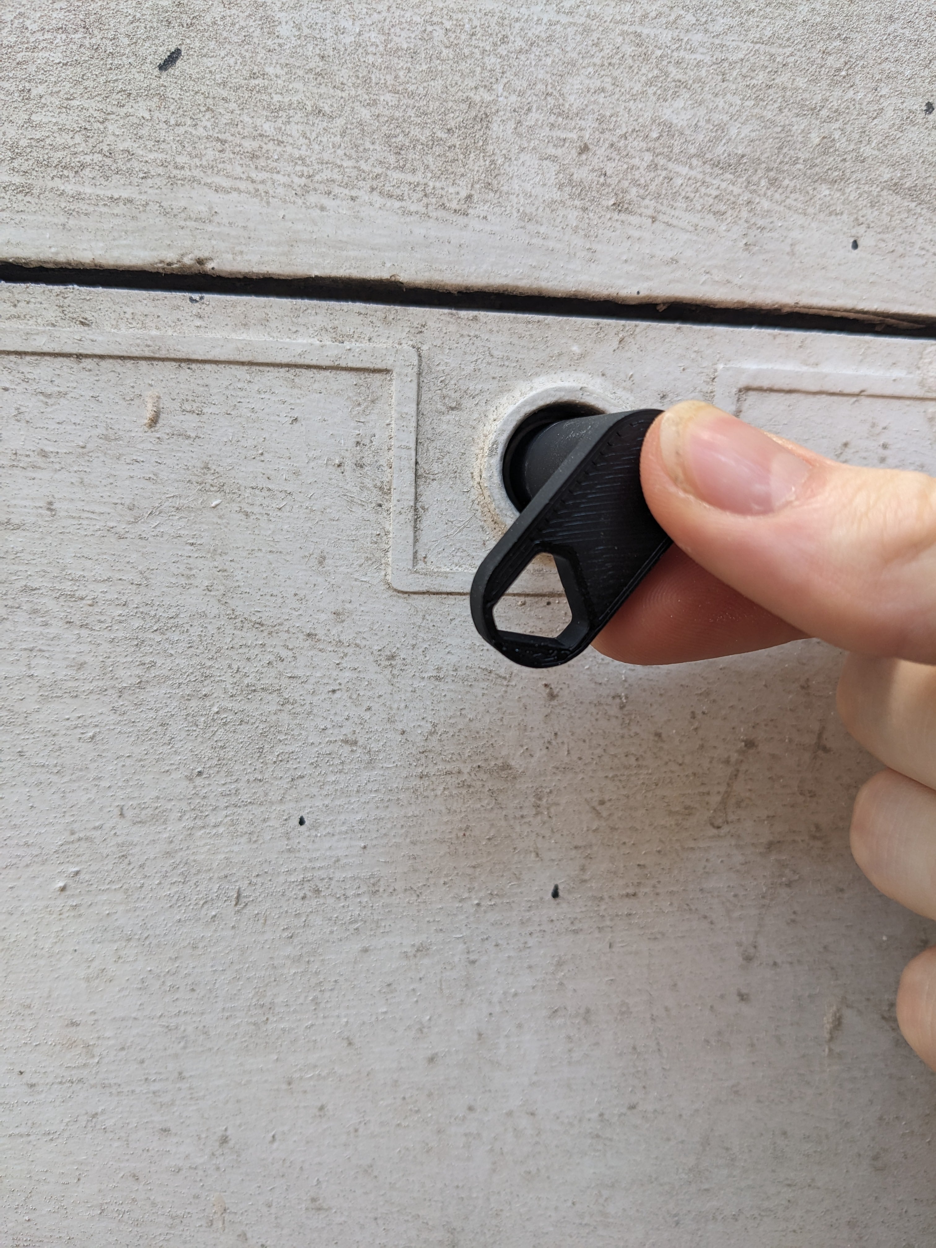 Triangular Tri 8mm Gas Utility Meter Box Key 3d model