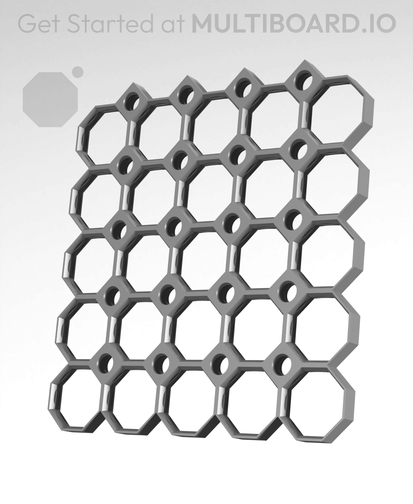 5x5 Multiboard Side Legacy Tile 3d model