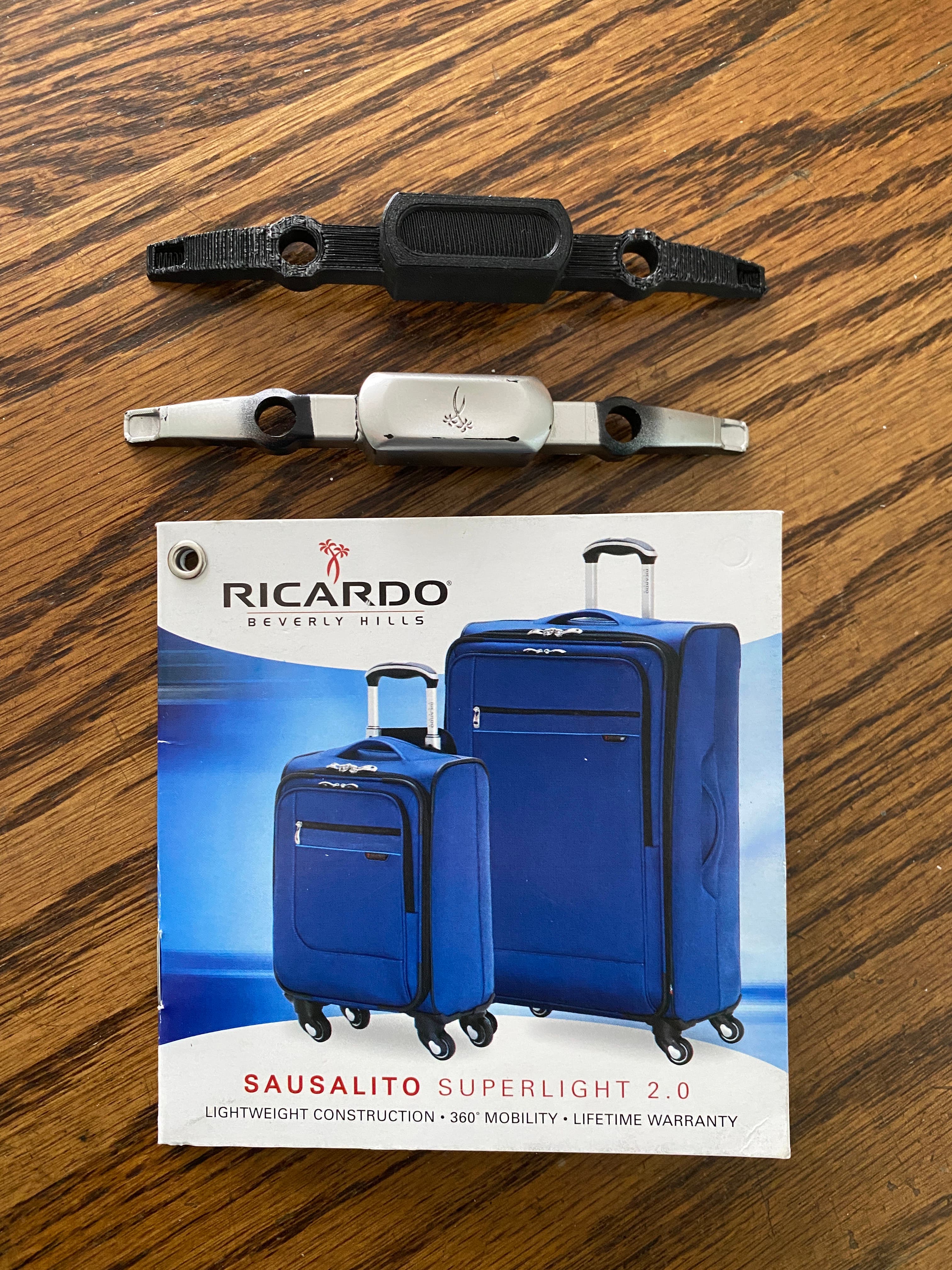 Ricardo Suitcase Handle Button 3d model