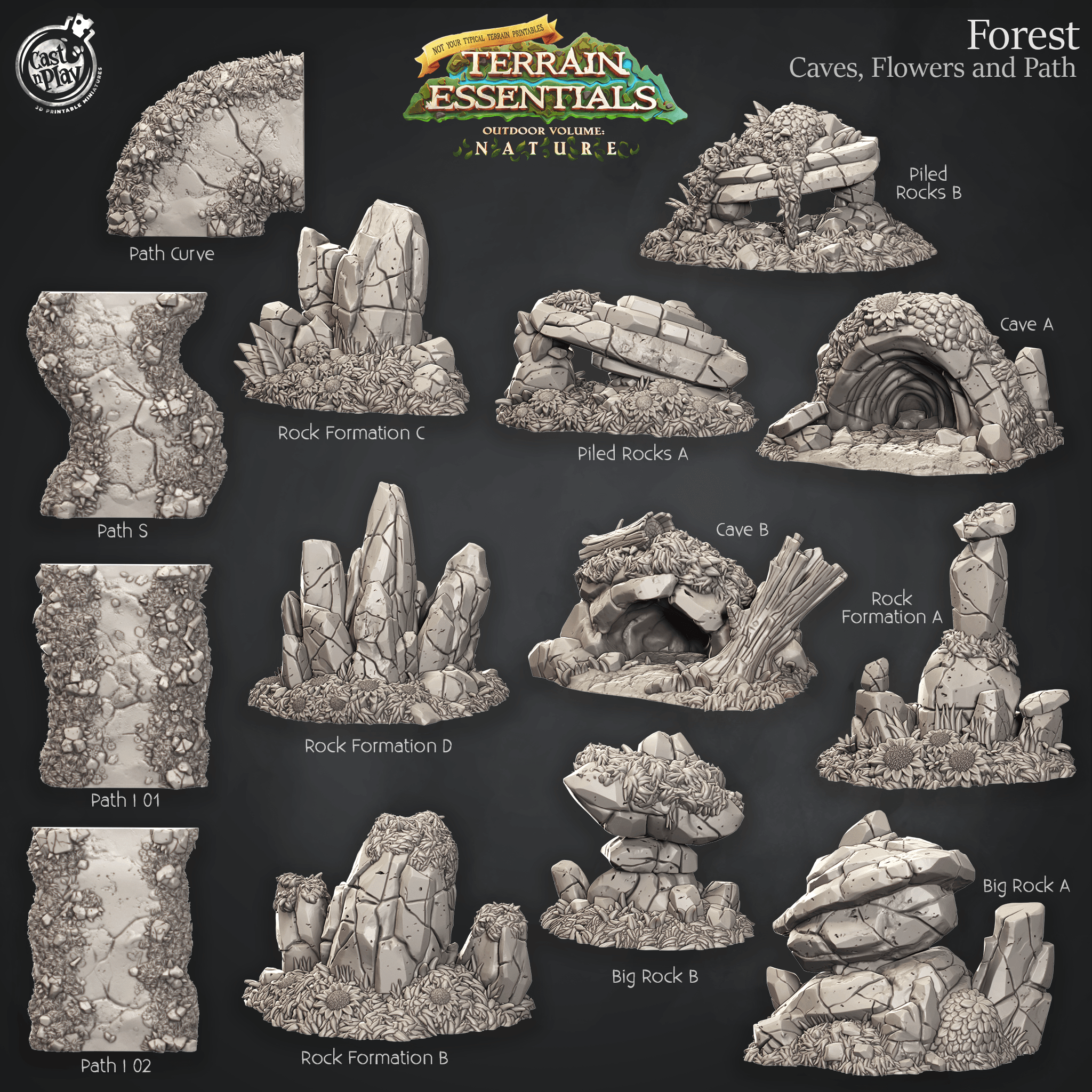 Forest Set (Pre-Supported) 3d model