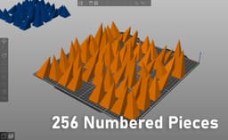 Free Version Spike Line Wall Art Designs 3d model