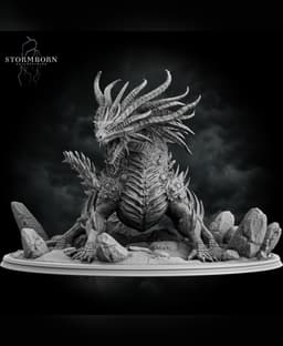 (32mm) Basilisk King 3d model
