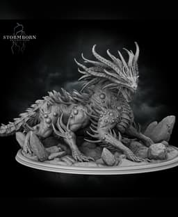 (32mm) Basilisk King 3d model