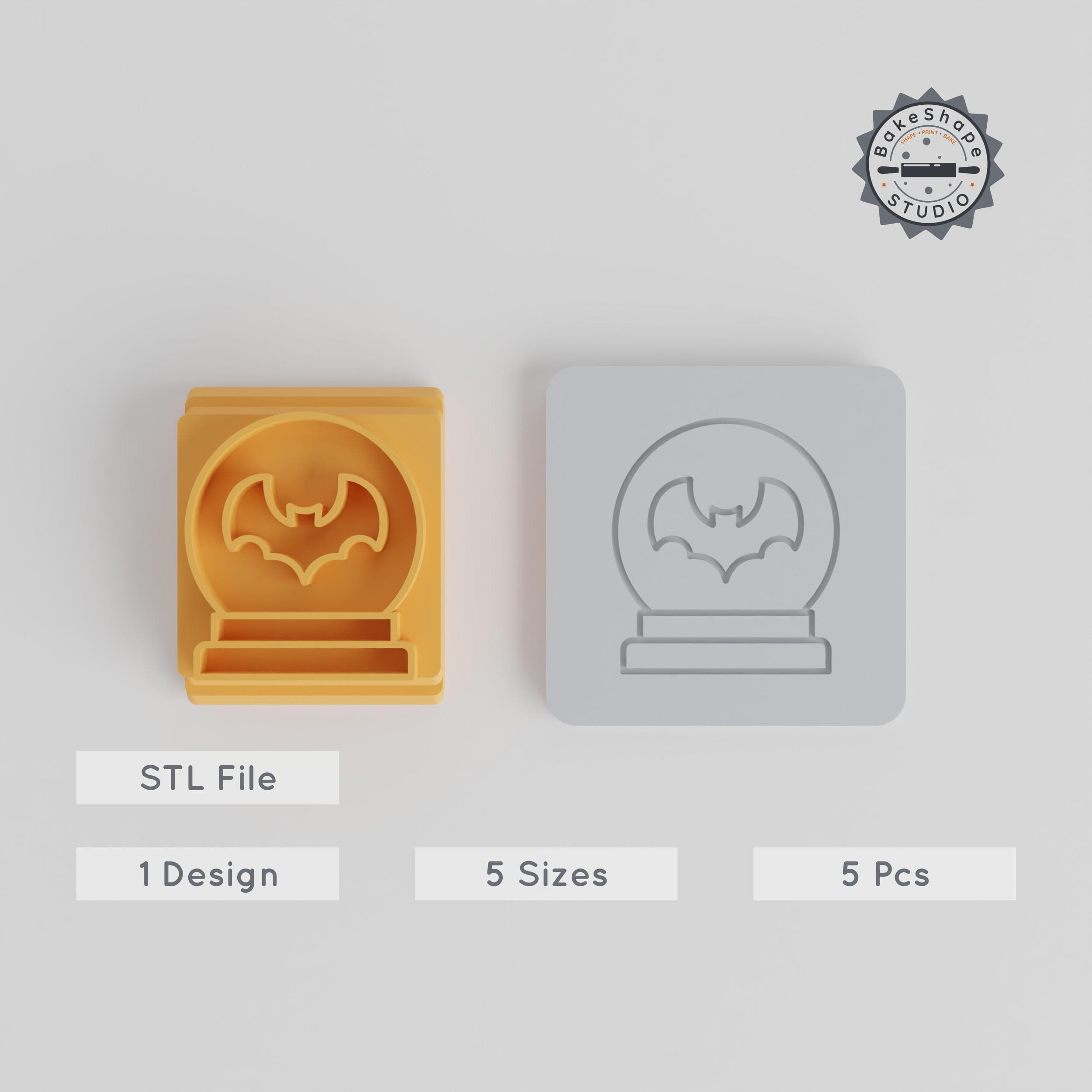 Halloween Motif Stamp Tile Set, 5 Sizes: 20-40mm, Perfect for Clay, Cookies & Fondant PRODUCT_4087 3d model
