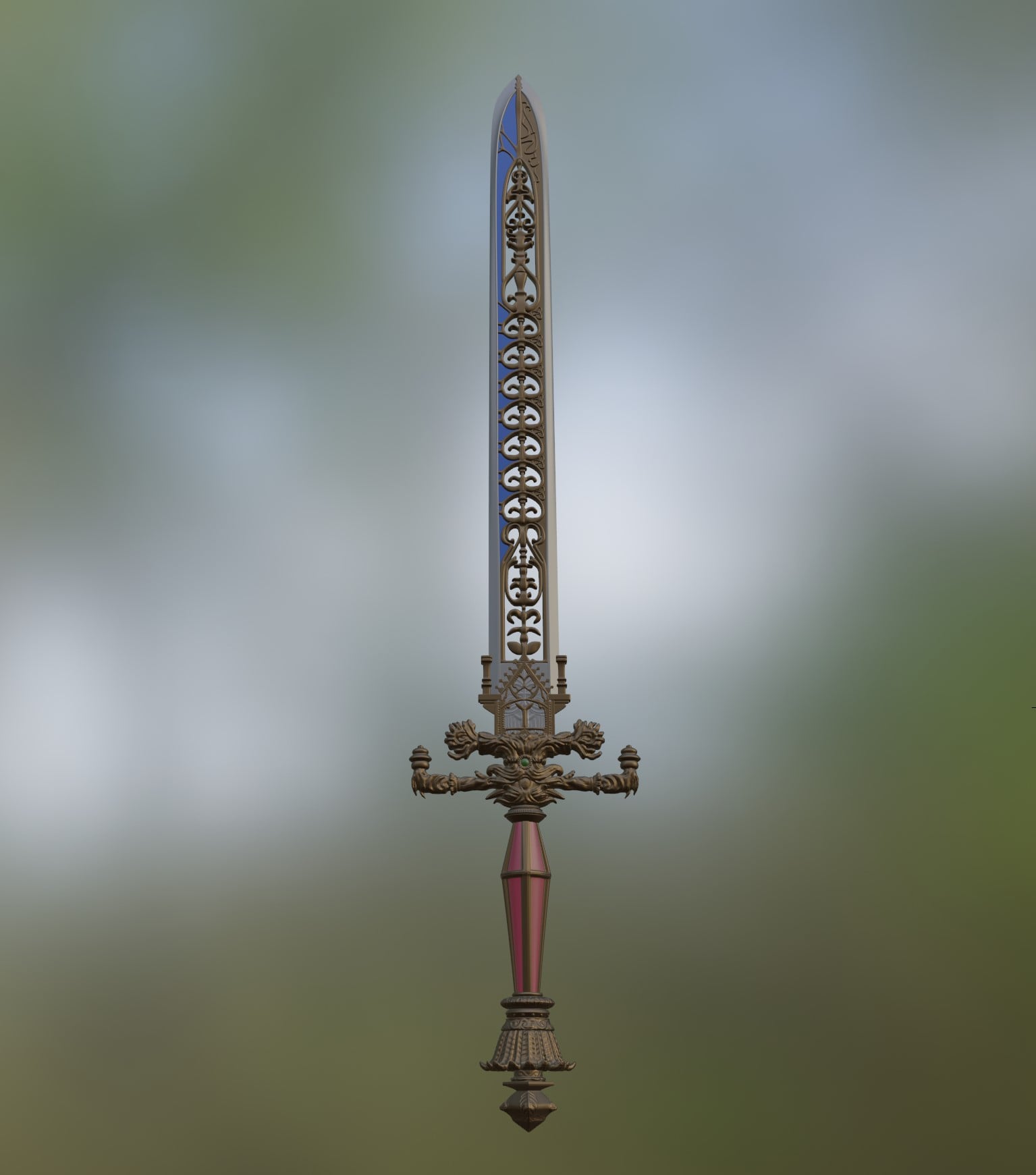 ELDEN RING SWORD OF NIGHT AND FLAME 3d model