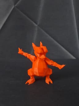 Magmar Low Poly Pokemon 3d model