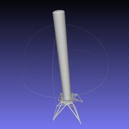 Space X Grasshopper F9R Dev VTOL Test Rocket 3d model