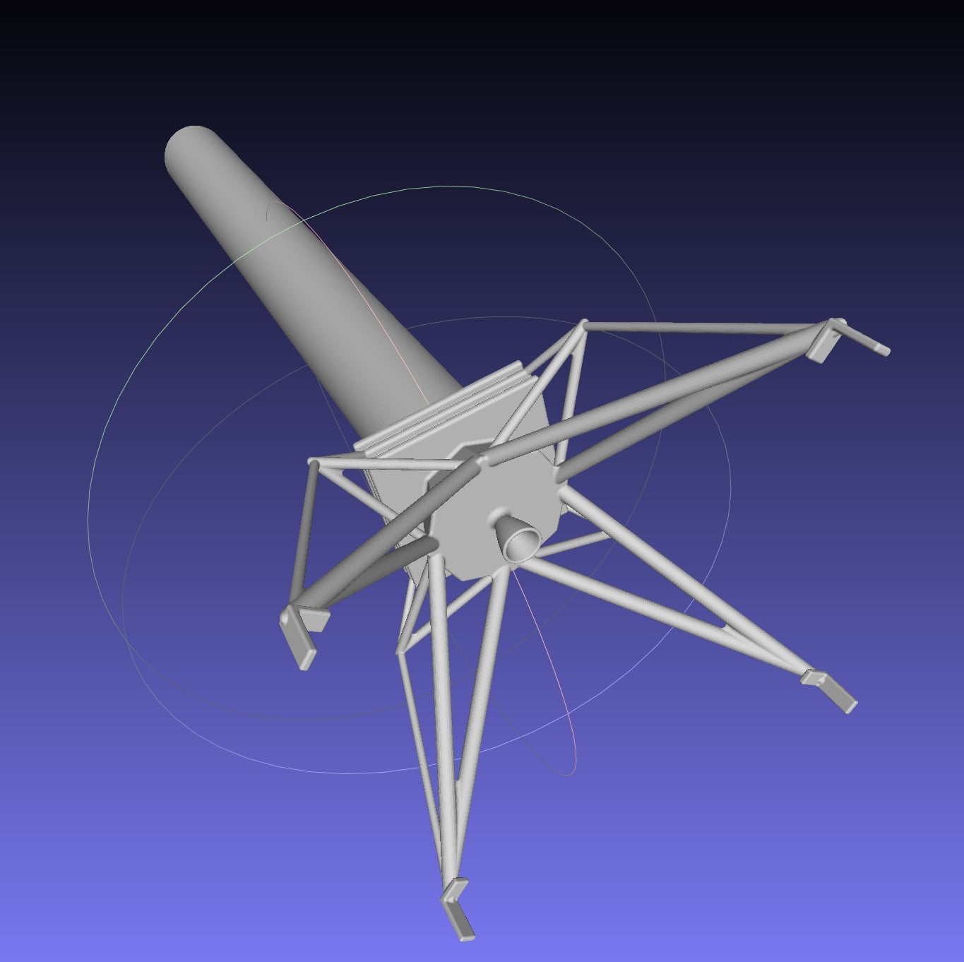 Space X Grasshopper F9R Dev VTOL Test Rocket 3d model