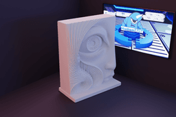 Escultura rosto abstrato.stl 3d model