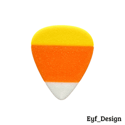 Fun Guitar Picks: Candy Corn 3d model