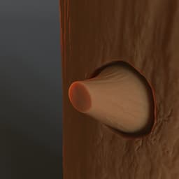 Tree trunk candle holder 3d model