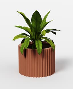 Planter Set (with secret drip tray) - ZIG Collection 3d model