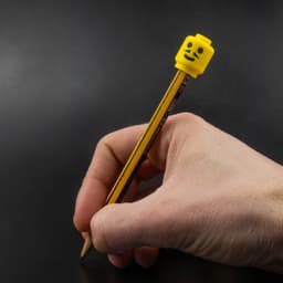 Lego Pencil Topper (mustache) 3d model